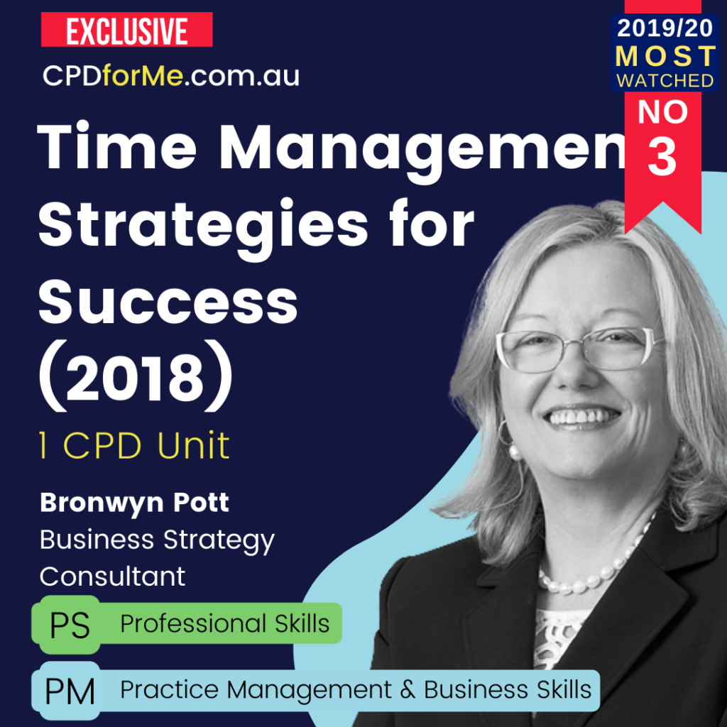 Time Management Strategies for Success (2018) Online CPD