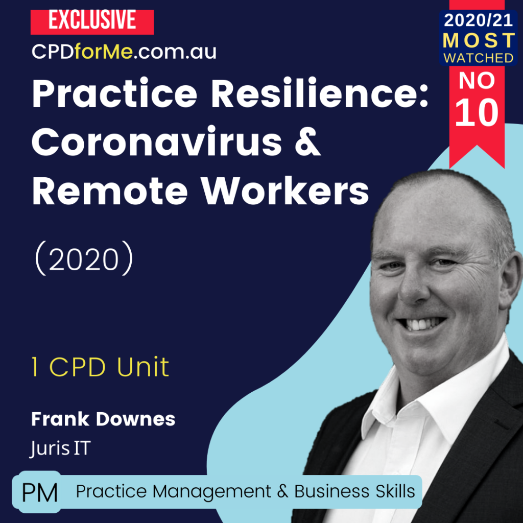 Practice Resilience - Coronavirus & Remote Workers (2020)