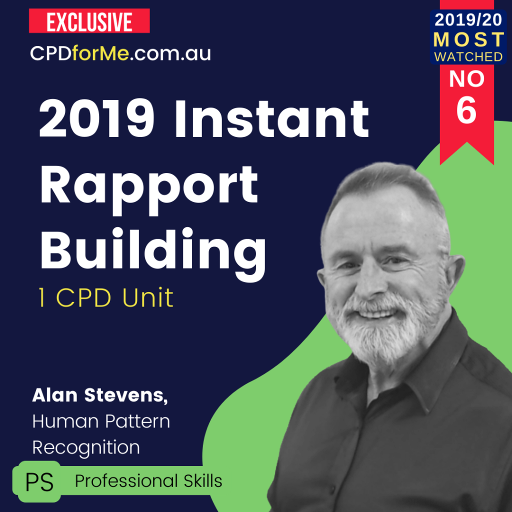 Instant Rapport Building (2019) Online CPD
