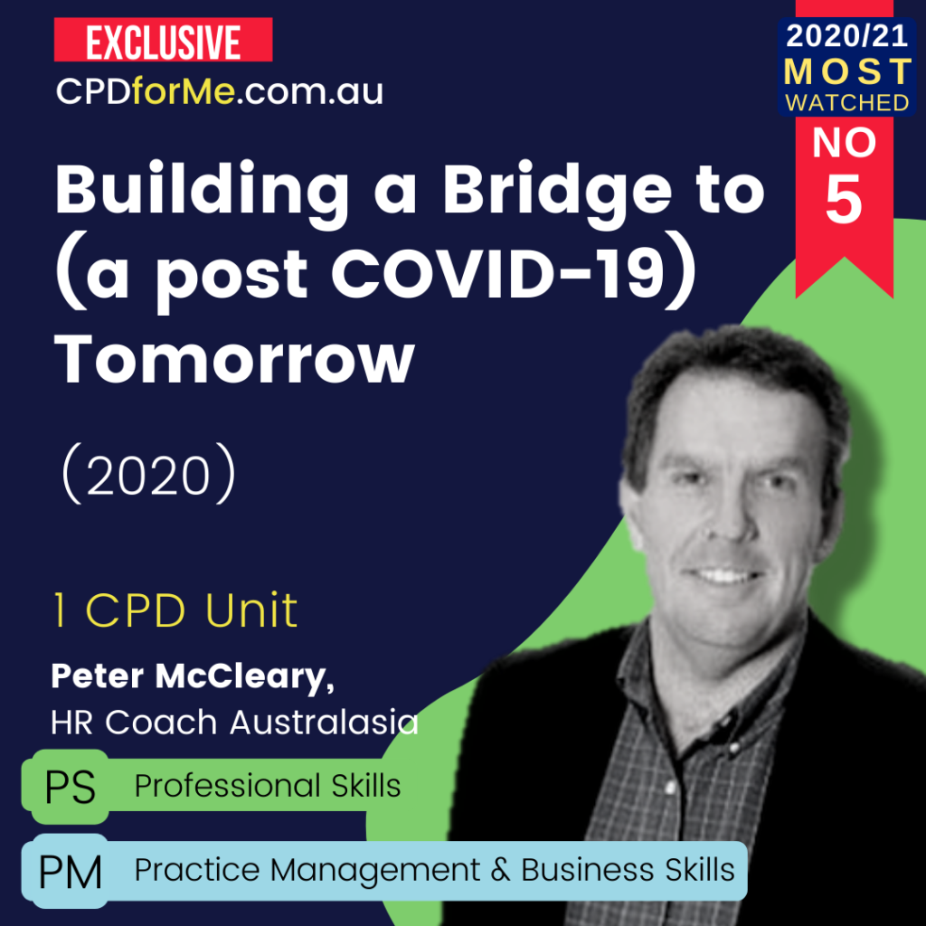 Building a Bridge to (a post COVID-19) Tomorrow (2020)