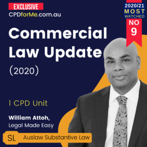 Commercial Law Update (2020) 1 CPD Unit