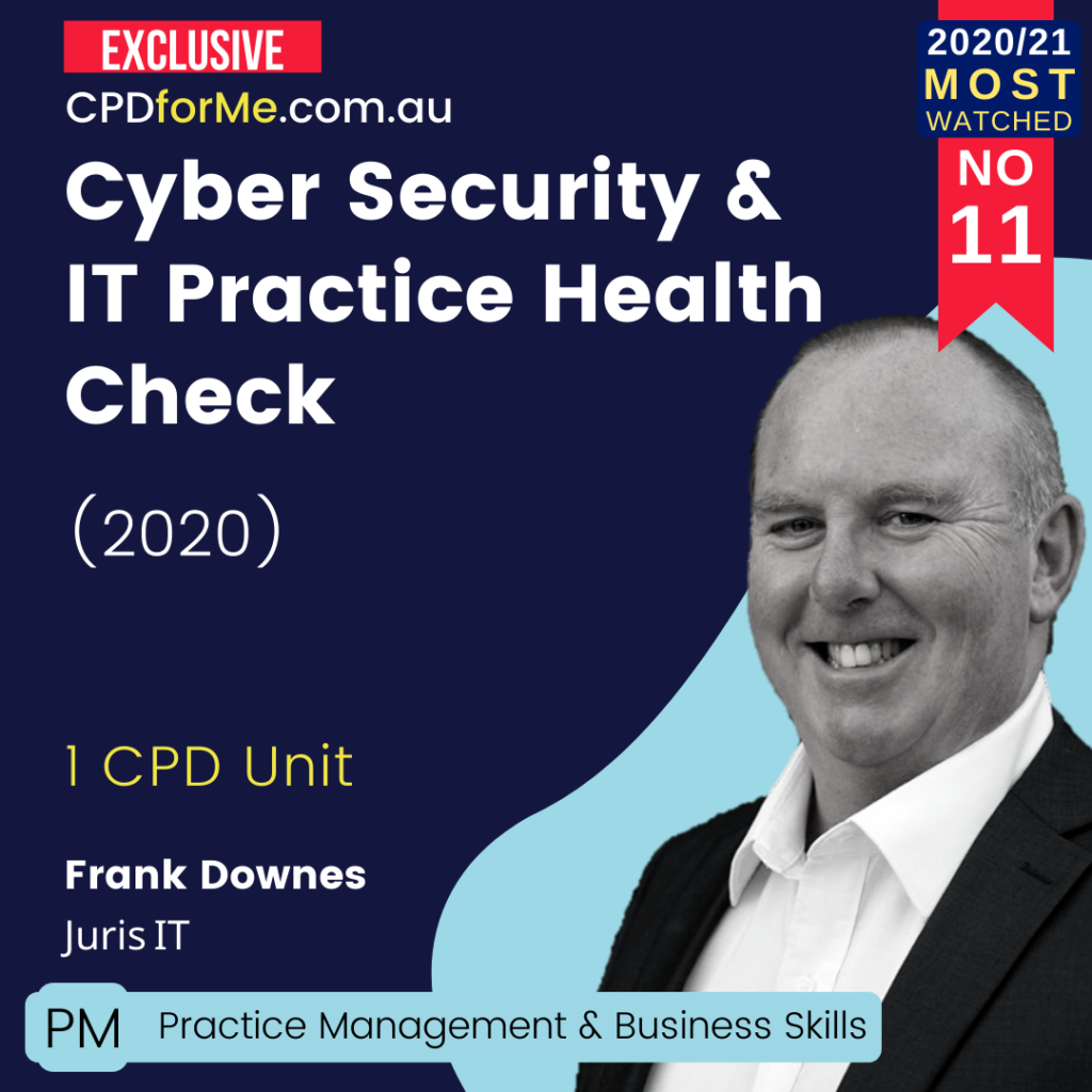 Cyber Security _ IT Practice Health Check (2020)