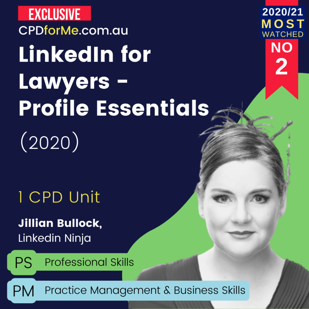 Linkedin for Lawyers - Profile Essentials (2020)