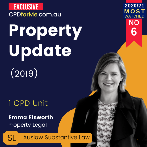Property Update (2019) 1 CPD Unit