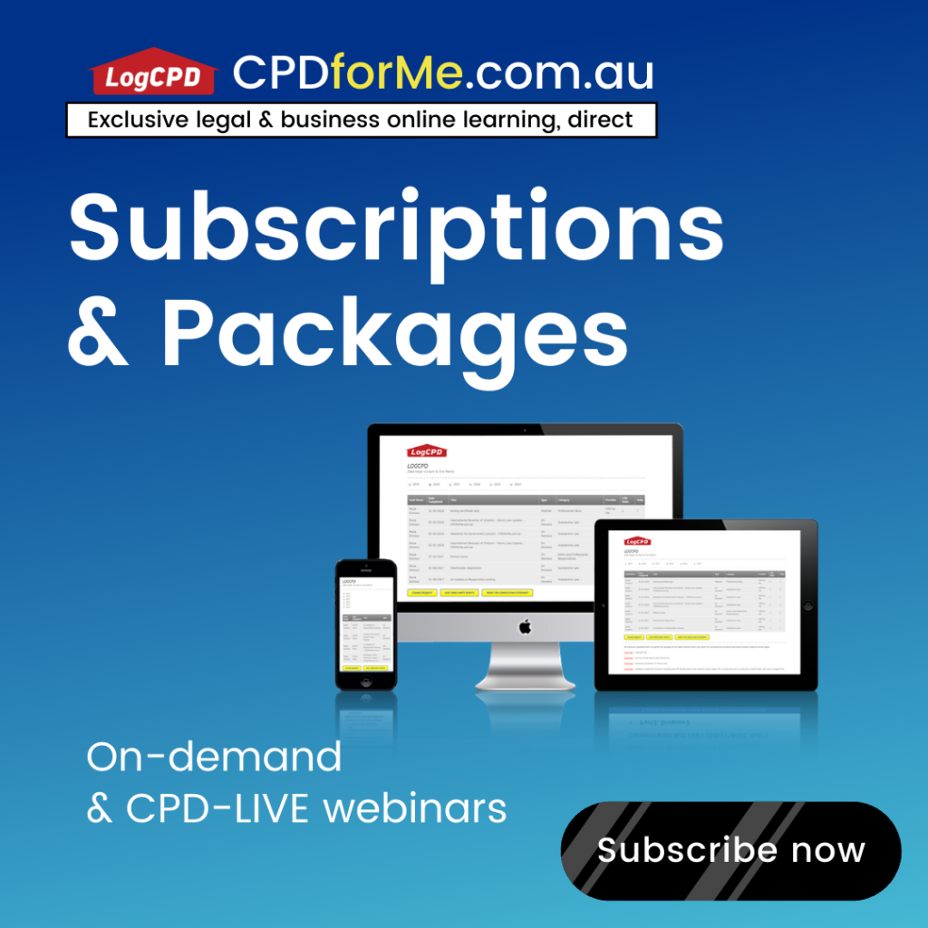 Lawyer CPD for Me Packages and Subscriptions