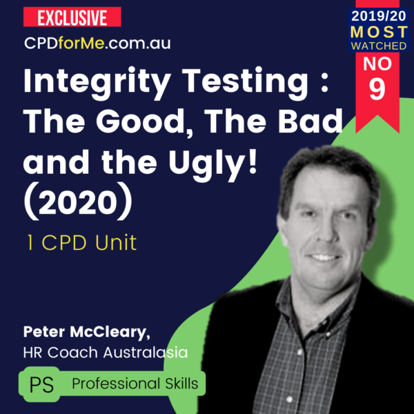 Integrity Testing : The Good, The Bad and the Ugly! (2020)