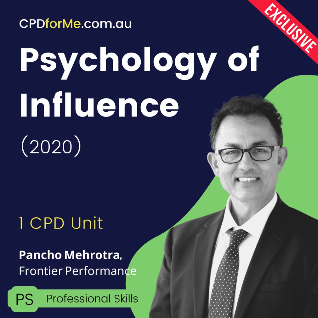 Psychology of Influence (2020) Online CPD