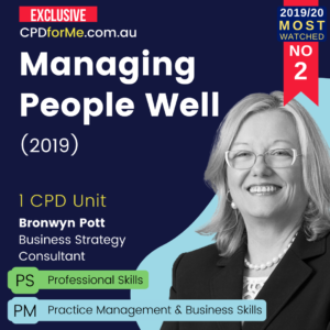 Managing People Well (2019) Online CPD