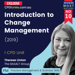 Introduction to Change Management (2019) Online CPD