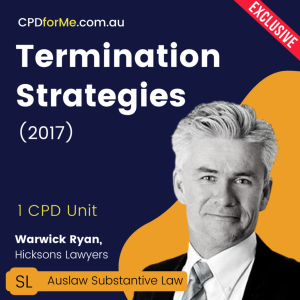 Termination Strategies (2017) Online CPD