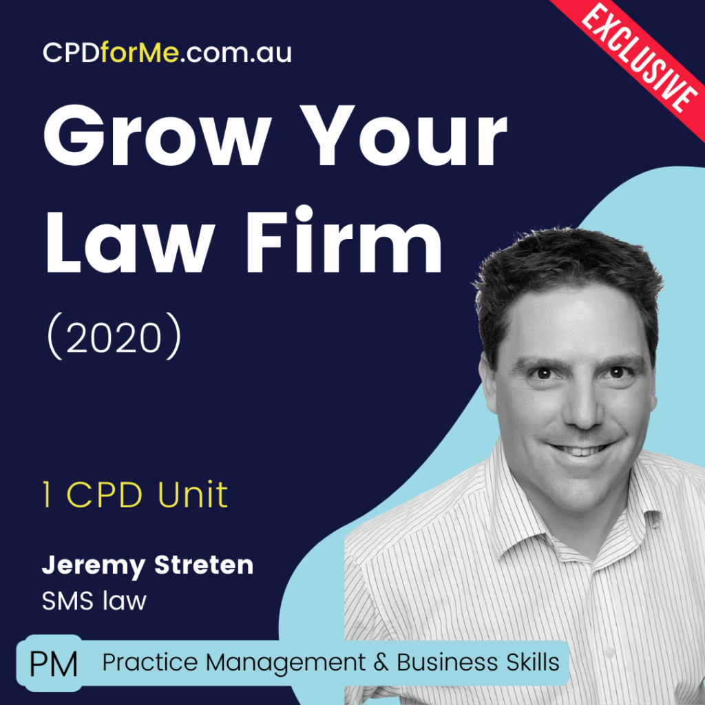 Grow Your Law Firm (2020) Online CPD