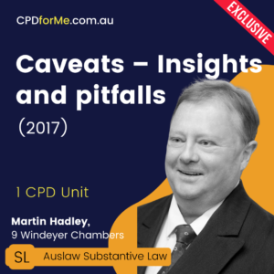 Caveats – Insights and Pitfalls (2017) Online CPD