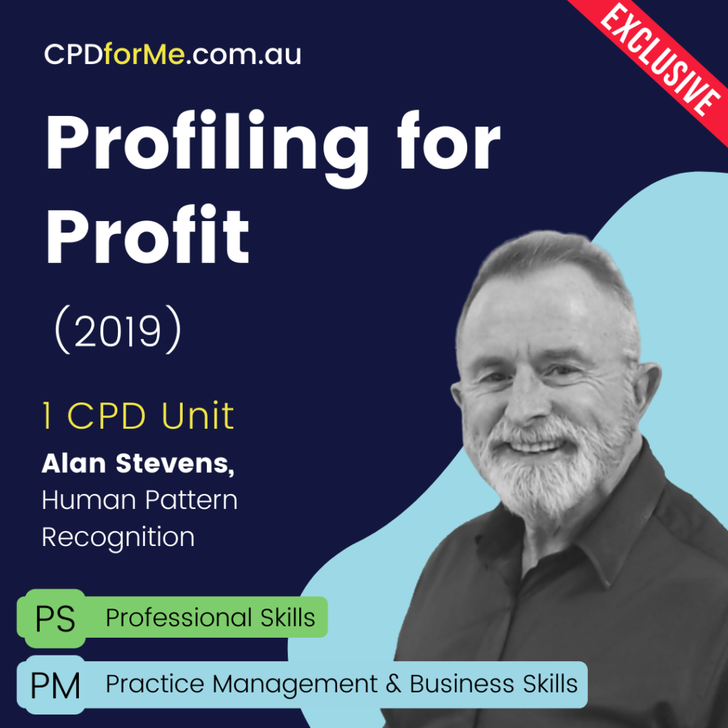 Profiling for Profit (2019) Online CPD