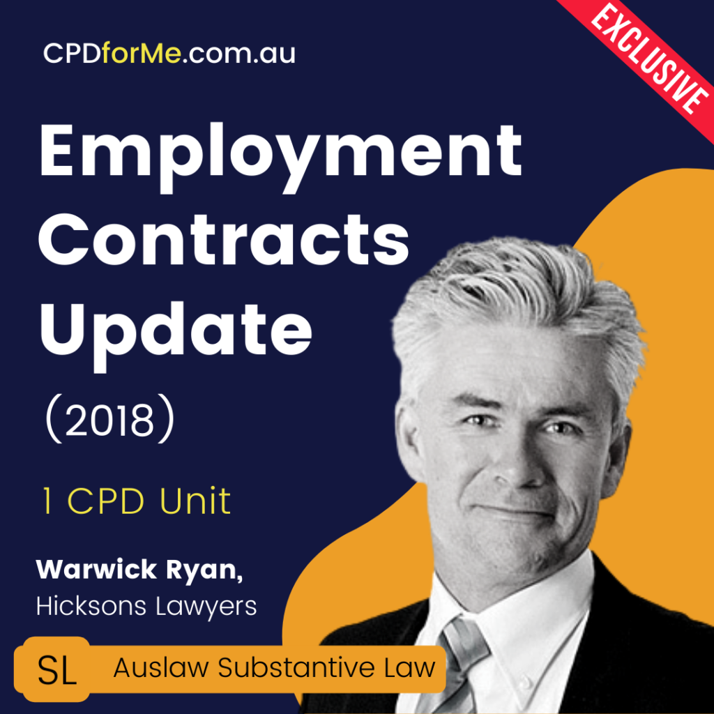 Employments Contracts Update (2018) Online CPD