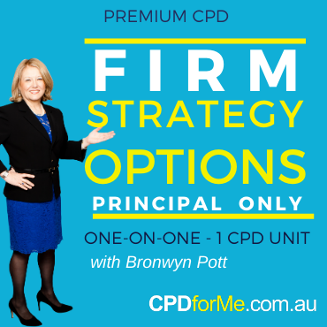 One-on-One Firm Strategy and Options with Bronwyn Pott, Strategic Solutions