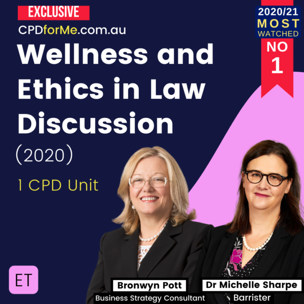 Wellness & Ethics in Law Discussion (2020)