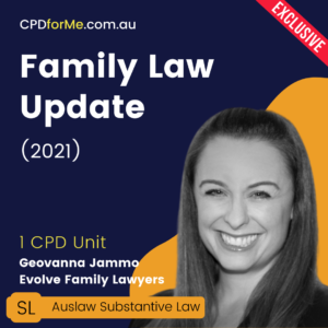 Family Law Update (2021) Online CPD