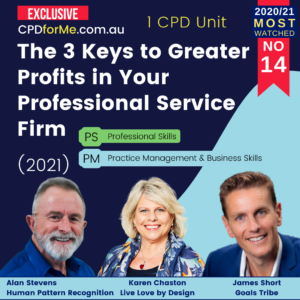 The 3 Keys to Greater Profits in Your Professional Service Firm (2021)