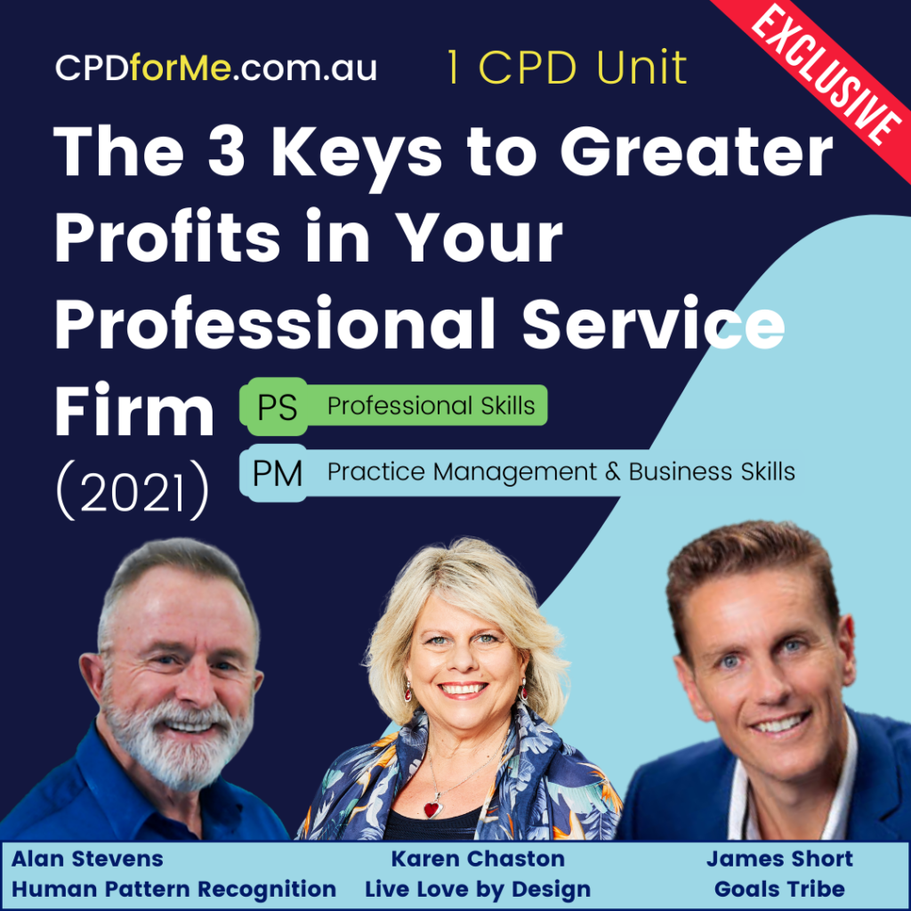 The 3 Keys to Greater Profits in Your Professional Service Firm (2021) Online CPD