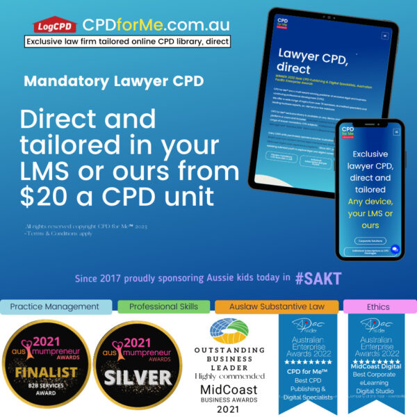 CPD for Me Tailored Law Firm Mandatory Lawyer CPD Library