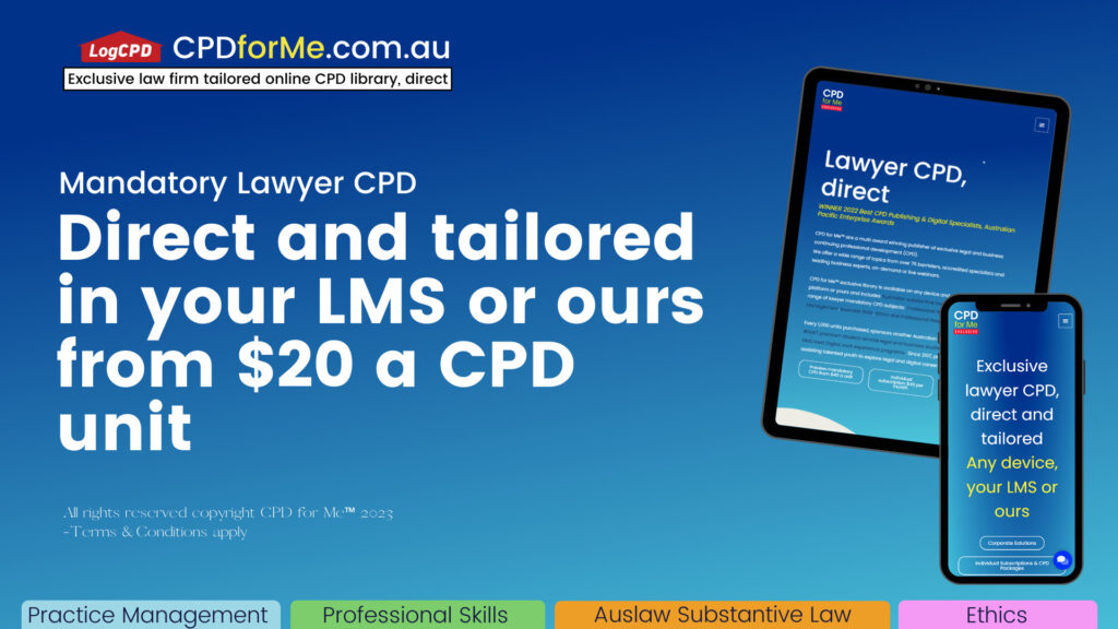 CPD for Me Tailored Law Firm Online CPD Library