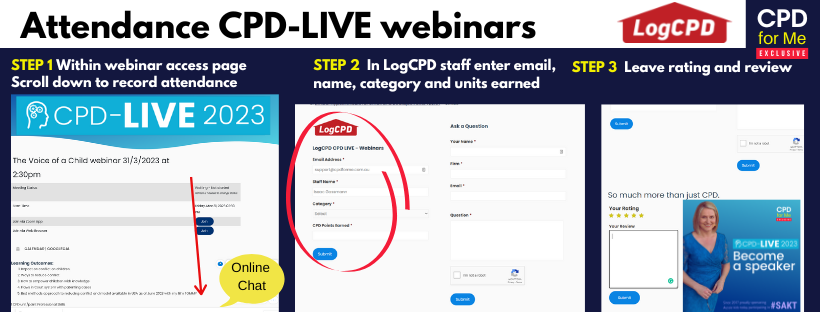 Firm Account -How to LogCPD CPD-LIVE Webinars