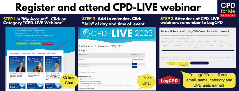 Firm Account - How to register and attend CPD-LIVE webinar