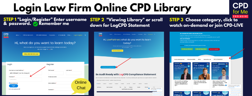 Login Law Firm CPD for Me Online Library