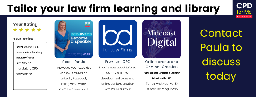 Tailor your CPD for Me Law Firm Learning and Library