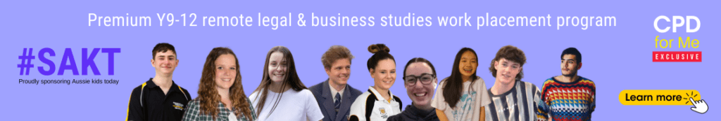 #SAKT Year 9 to 12 Remote Legal and Business Studies work placement program